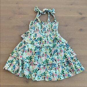 Andy & Evan Multicolor Floral Kids Casual Dress